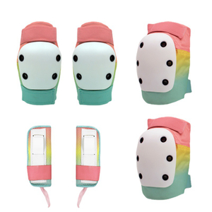 Komfortables 6-teiliges Handgelenk-Ellbogen-Knieschoner-Set Eis- / Rollschuh-Pads Schutzausrüstung für Kinder